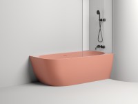 Ванна пристенная угловая SOFIA CORNER R 170x85  покраска по RAL полностью S-Stone Матовое