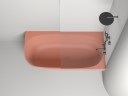 Ванна пристенная угловая SOFIA CORNER R 170x85  покраска по RAL полностью S-Stone Матовое