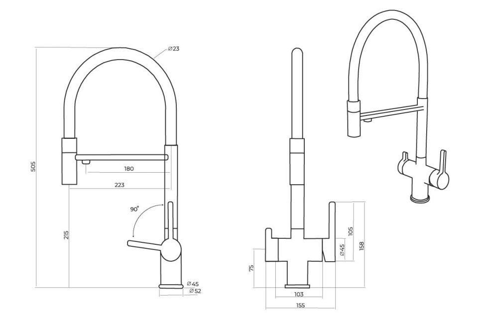 Смеситель OULIN OL-8024