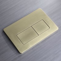 Кнопка смыва Veconi FLUSH V5, FLV5-G, 240х162х9, пластик, золото брашинг