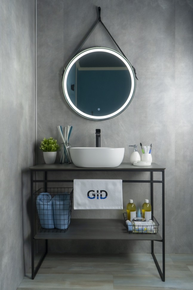 Раковина Gid D1301 51180 накладная белая 42.5x42.5x14.5