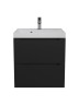 Тумба под раковину для ванной подвесная Uperwood Tanos NEW 50х45х50 см, черная