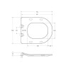 Унитаз подвесной безободковый с сиденьем BelBagno UNO BB3105CHR/SC