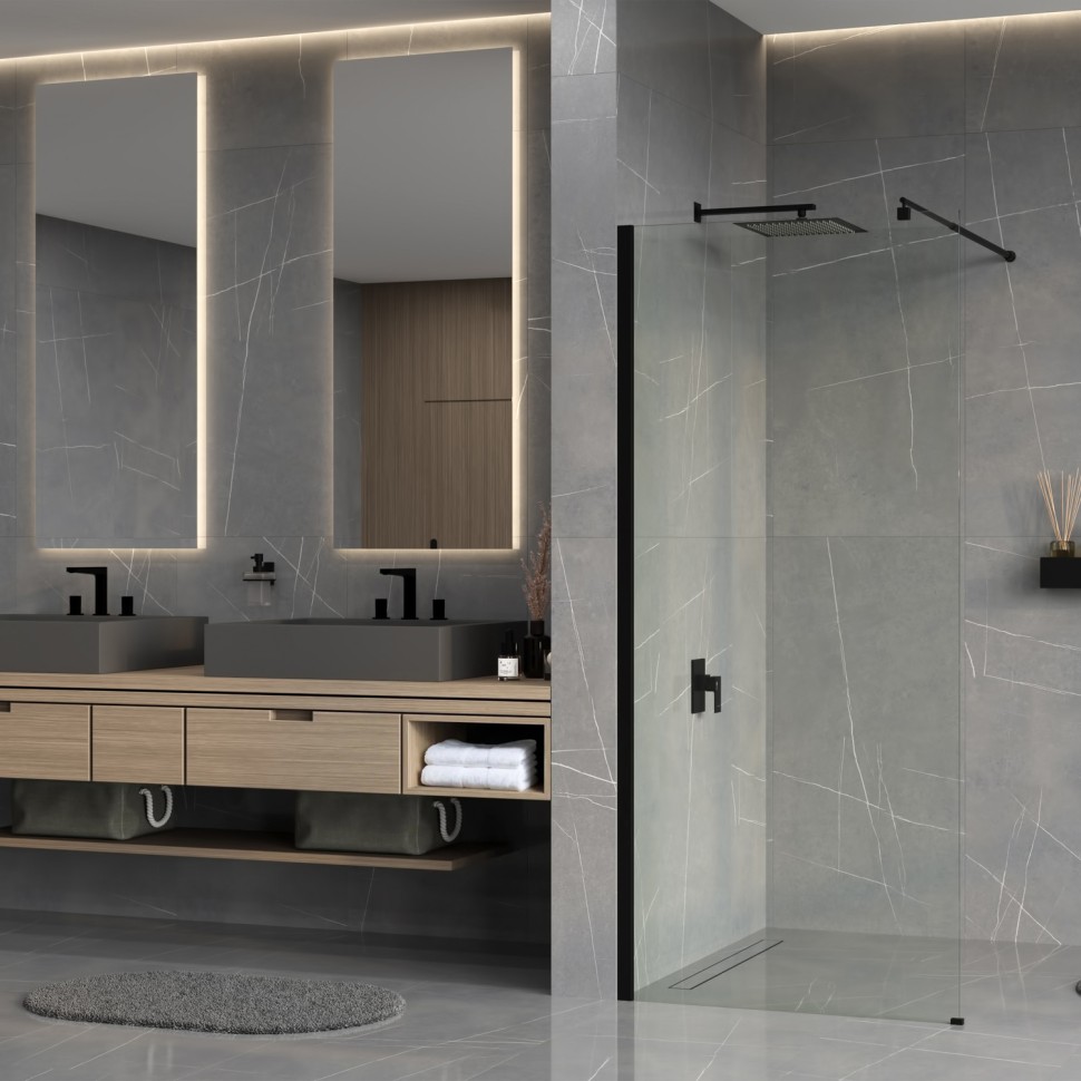 Рур (Rur) 30W46MB Душевое ограждение