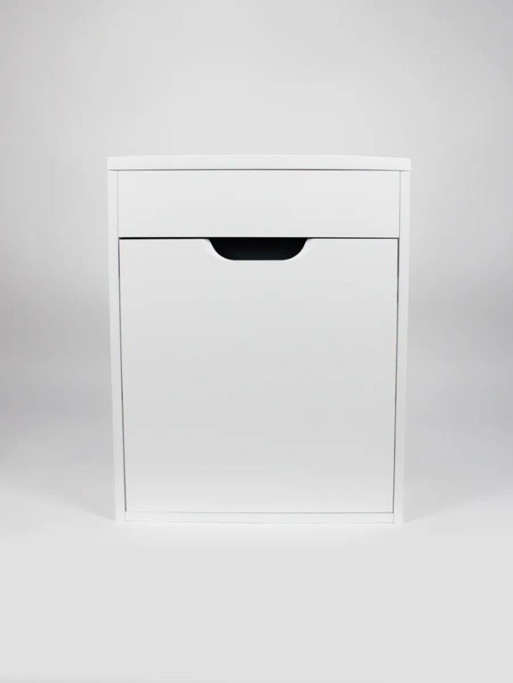 Тумба под раковину для ванной подвесная Uperwood Modul 50 см, белая/графит