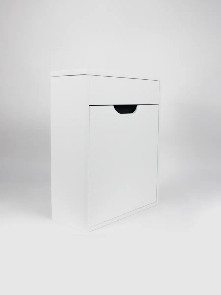 Тумба под раковину для ванной подвесная Uperwood Modul 50 см, белая/графит