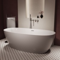 Ванна акриловая Vincea VBT-708-1700, 1700*800*585, цвет белый, щелевой перелив, слив белый