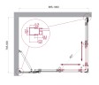 Душевой уголок BelBagno LUCE-AH-21-100/80-C-Cr