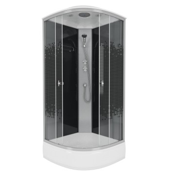 Душевая кабина Niagara Eco E100/26/BLACK (100х100х215) 4 места