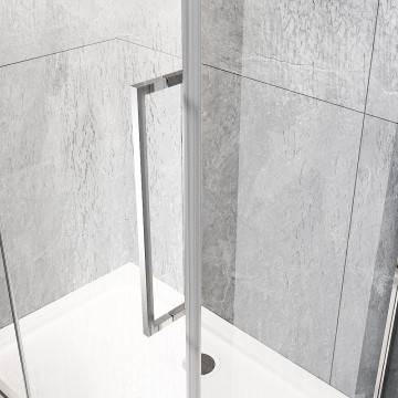 Душевой угол Veconi Rovigo RV-033R, 800х900х1950 хром, стекло дождь