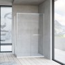 Душевой уголок Slim Soft VSR-1SS9012CLBN, 1200*900, брашированный никель, стекло прозрачное