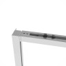 Душевой уголок Slim Soft VSR-1SS9012CLBN, 1200*900, брашированный никель, стекло прозрачное