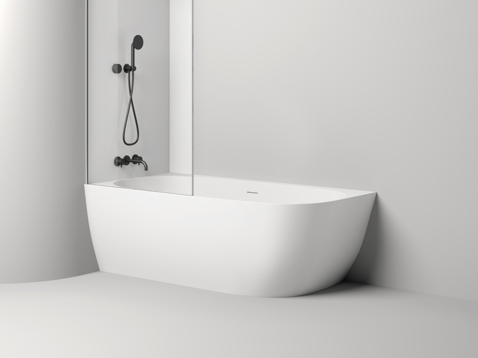 Ванна пристенная угловая SOFIA CORNER L 170x85 S-Sense Глянцевое