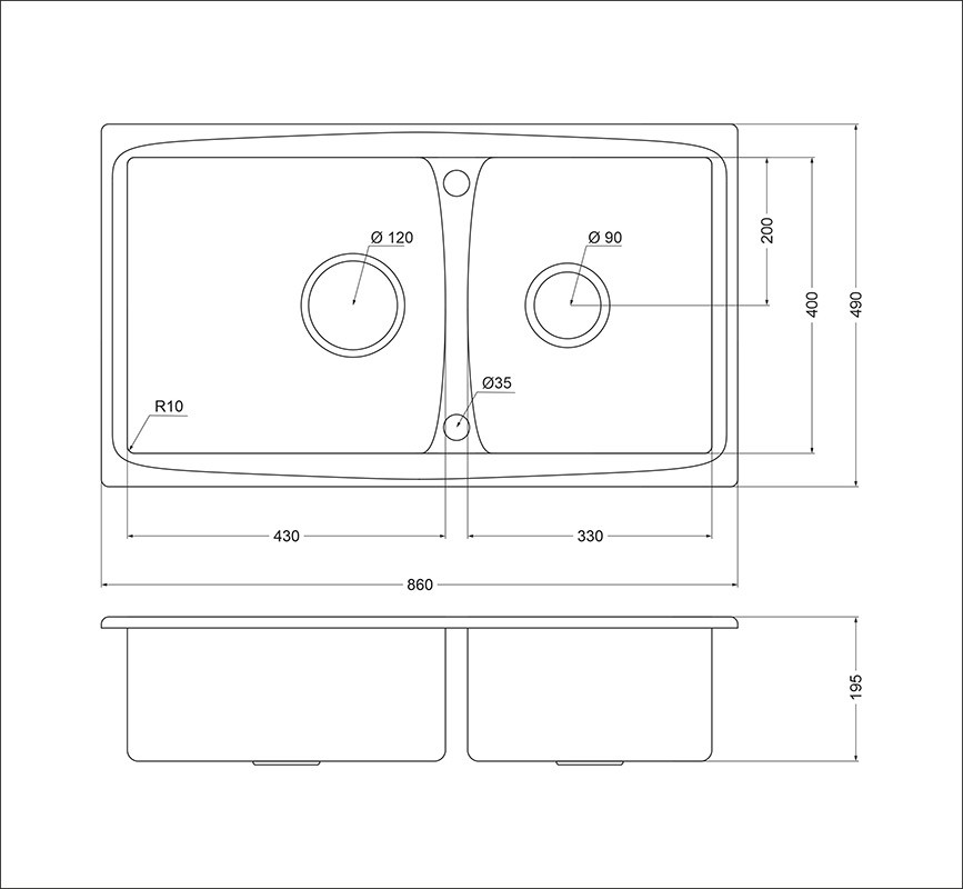 Мойка Oulin OL-S8203