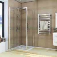 Душевой угол Veconi Rovigo RV-026, 1200х700х1950, хром, стекло прозрачное