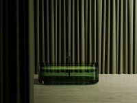 Прозрачная ванна ABBER Kristall AT9708Emerald зеленая