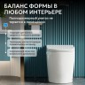 Унитаз ABBER Bequem AC1114P приставной белый с импульсным смывом