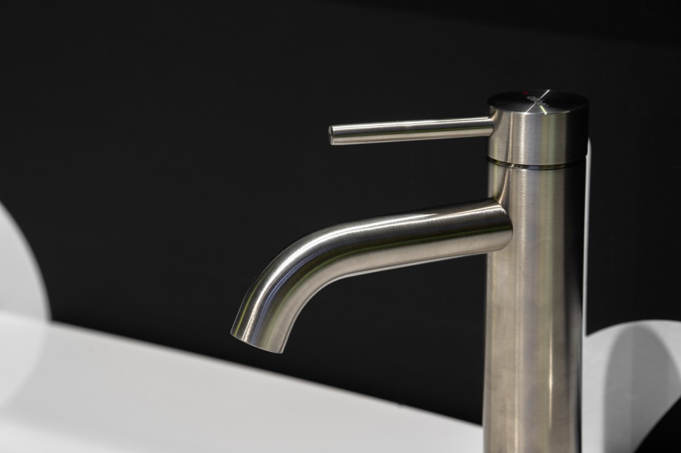 Смеситель ABBER Wasser Kreis 316 AF8110BST для раковины, брашированная сталь