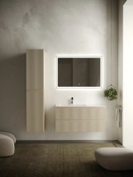 Тумба подвесная SANCOS Snob R левая 995х445х500, c двумя ящиками оснащенными доводчиками, Beige Soft , арт.SNR100LCE