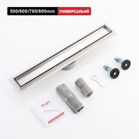 Трап для душа 70*700мм(поворот.сифон 360°) R652.70.05