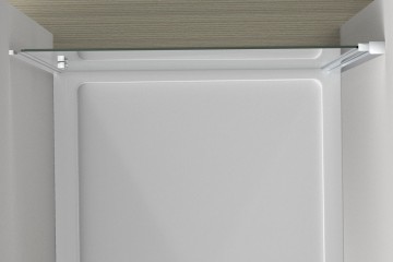 Душевая дверь Альфа (Alpha) VDP-3AL750CL , хром, стекло прозрачное