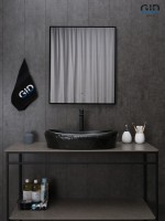 Раковина Gid Bm777 53357 накладная черная матовая 60x39x13.5