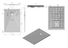 Поддон для душа из искусственного камня VST-4SR9013A, 1300*900*30, антрацит