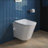 Унитаз подвесной с сиденьем, функцией биде и смесителем BelBagno DUE BB3103CHR-BS/SC