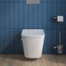 Унитаз подвесной с сиденьем, функцией биде и смесителем BelBagno DUE BB3103CHR-BS/SC