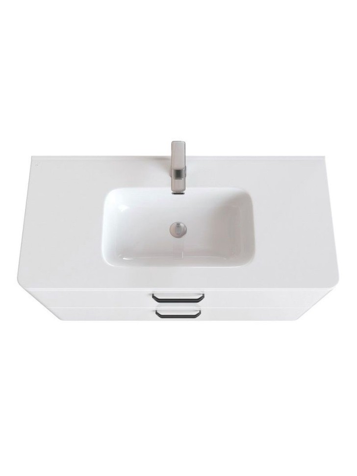 Раковина для ванной 100 см, Uperwood Monica, белая глянцевая