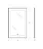 Зеркало BelBagno SPC-KRAFT-500-800-LED-TCH-WARM-NERO