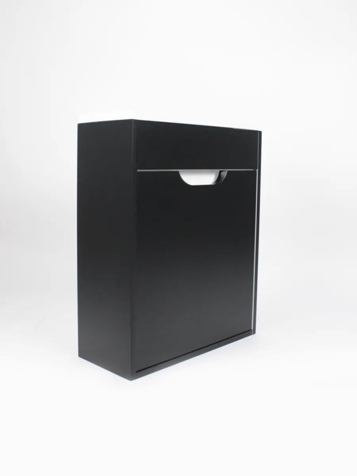 Тумба под раковину для ванной подвесная Uperwood Modul 50х21х60 см, чернаяатовая