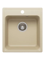 Кухонная мойка из искусственного камня Uperwood UPD-406, прямоугольная, цвет лён