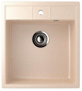 Кухонная мойка из искусственного камня Uperwood Симпл (Simple) UPD-305-328, бежевая