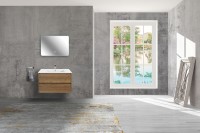 База под раковину Gio 800 подвесная, 2 выкатных ящика soft-close, T.Oak