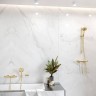 Смеситель Hansgrohe Ecostat для душа, настенный, термостатический, цвет: шлифованная бронза 13116140