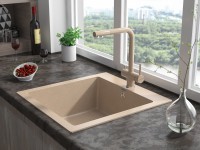 Смеситель для кухни SKALEN, песок, Sk213020-302, Paulmark
