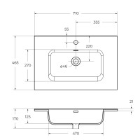Керамическая раковина BelBagno BB700ETL