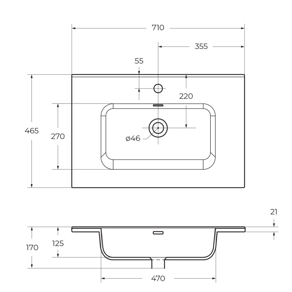 Керамическая раковина BelBagno BB700ETL