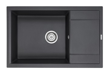 Мойка FLUGEN 60, IT-GRANIT, PM317850-BL, черный, 780х500 мм, Paulmark