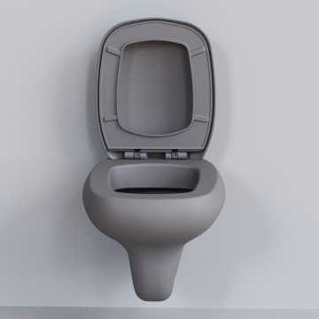 Сиденье д/унитаза Ambassador Diamond 122T20301 (толстое) СЕРОЕ МАТОВОЕ