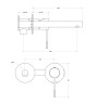 Смеситель для раковины встраиваемый CEZARES RELAX-BLI2-2-01-W0