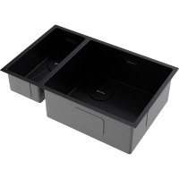 Кухонная мойка Omoikiri Taki 69-2-U/IF-R Side-GB нерж. сталь/графит