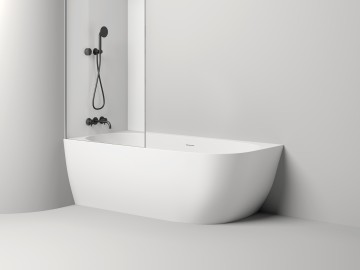 Ванна пристенная угловая SOFIA CORNER L 170x85 S-Stone Матовое