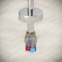 Смеситель напольный для ванны с душем Timo Saona 2300/03Y-CR черный