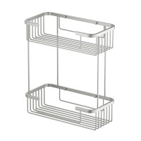 Полка двойная Timo Saona 13083/13 никель