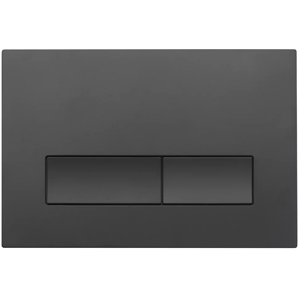 Кнопка смыва Veconi FLUSH V1, чёрный матовый
