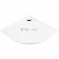 Акриловый душевой поддон, полукруглый, 80 cm