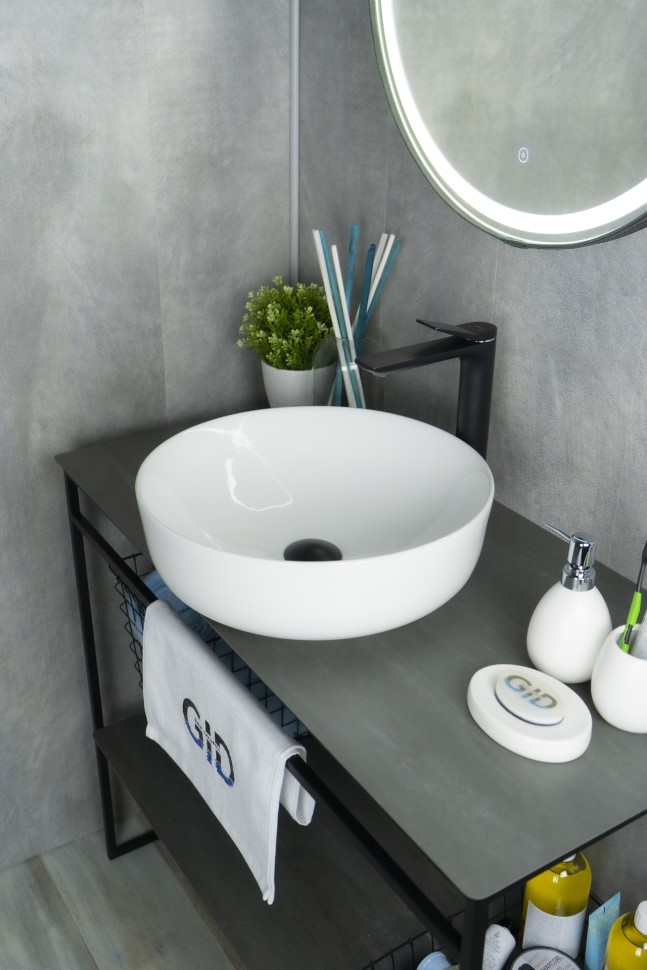 Раковина Gid D1315 51182 накладная белая 41.5x41.5x13.5