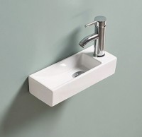 Раковина Gid N9271L 61128L подвесная белая 38x14.5x8